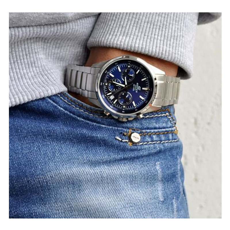 WW0198 Casio Edifice Chronograph Stainless Steel Chain Watch EFR-527D-2AVDF