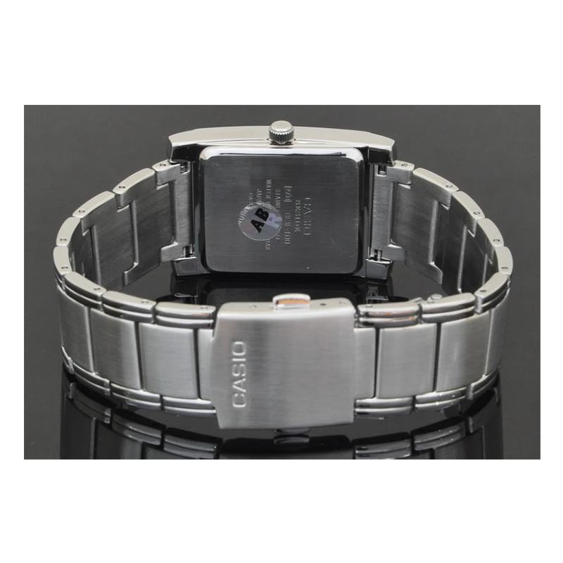 WW0303 Casio Beside Date Stainless Steel Chain Watch BEM-100D-7A2VDF