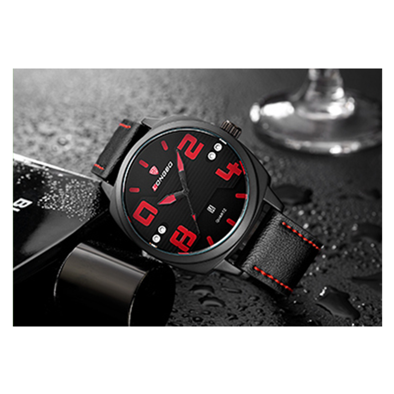 WW1003 Longbo Date Belt Watch