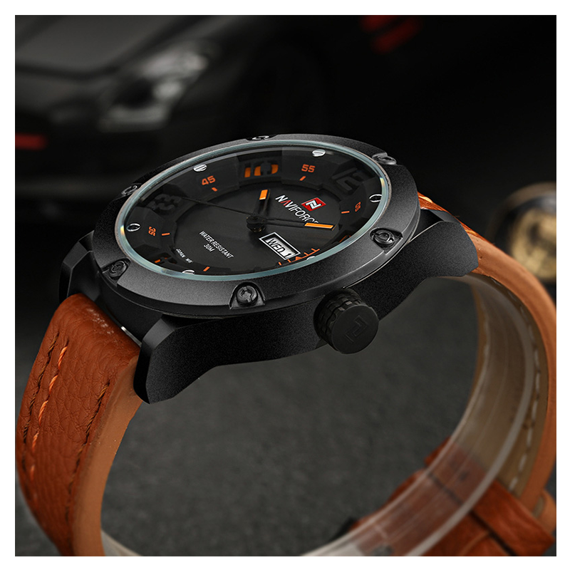 WW0647 Naviforce Day Date Belt Watch