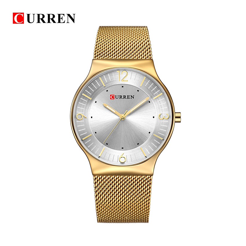 WW0160 Curren Slim Mesh Chain Watch