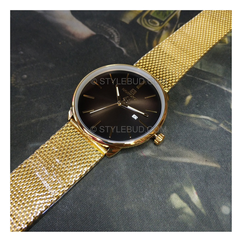 WW1158 Naviforce Date Mesh Chain Watch NF3012G