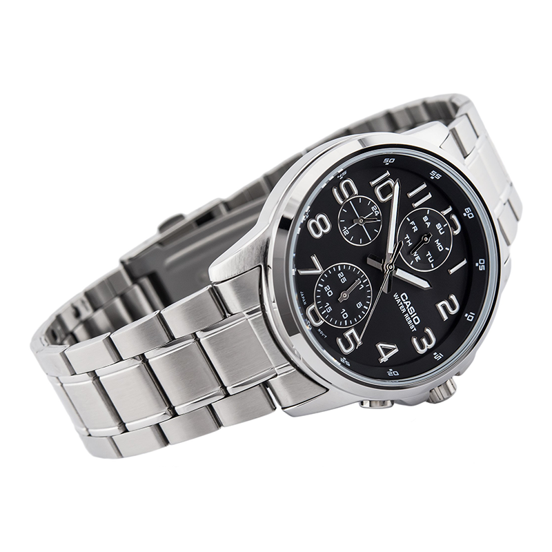 WW0551 Casio Standard Multifunction Chain Watch MTP-E307D-1AVDF