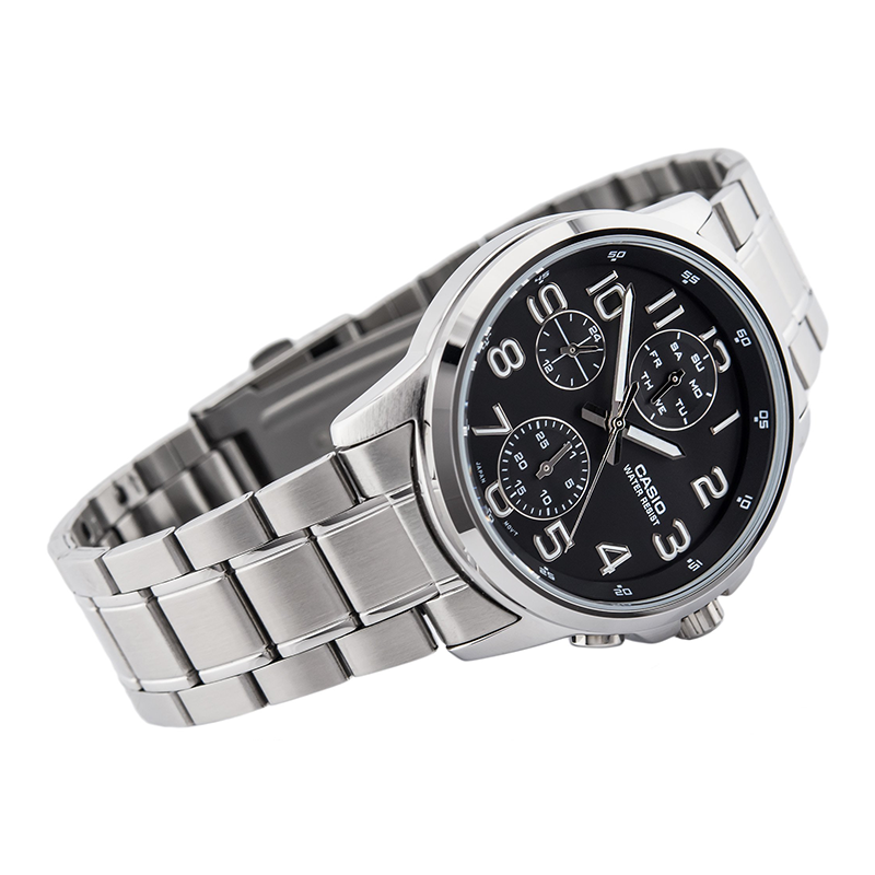 WW0551 Casio Multifunction Chain Watch MTP-E307D-1AV