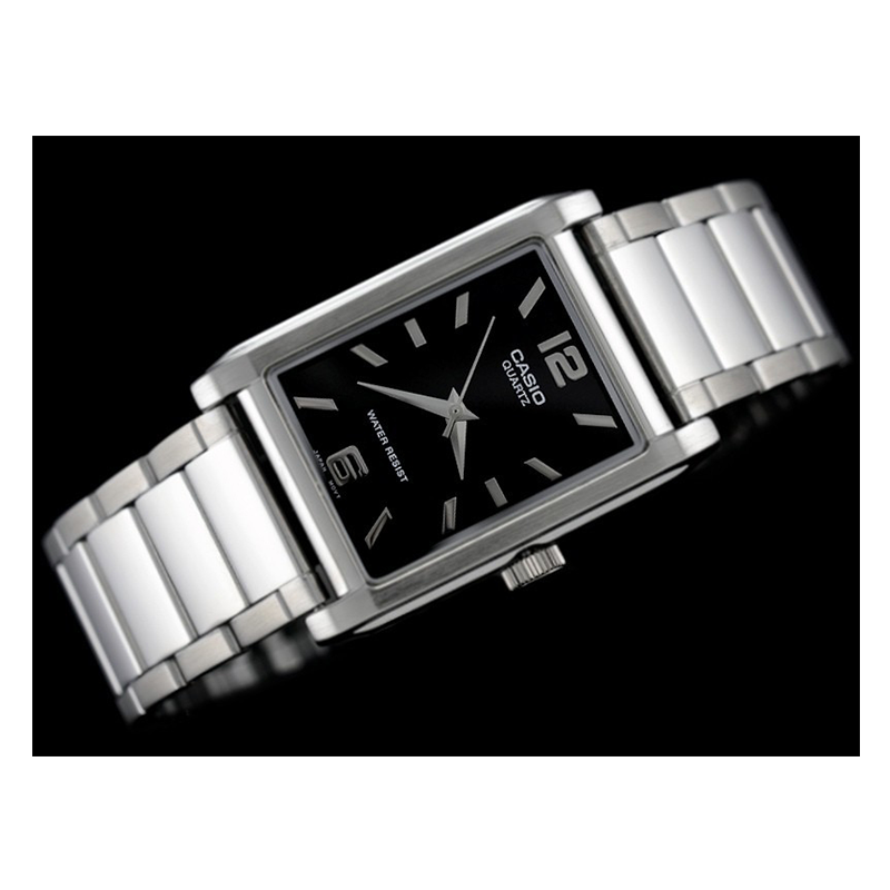 WW0415 Casio Enticer Silver Chain Watch MTP-1235D-1ADF