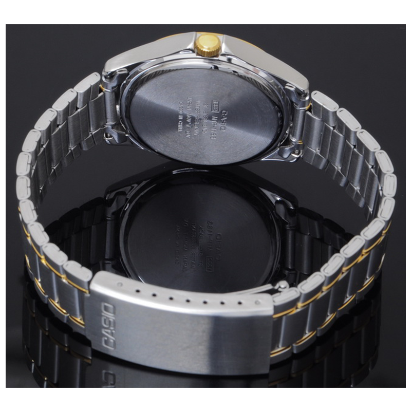 WW0401 Casio Enticer Date Two Tone Chain Watch MTP-1183G-7ADF