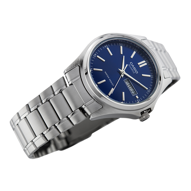 WW0195 Casio Standard Day Date Chain Watch MTP-1239D-2ADF