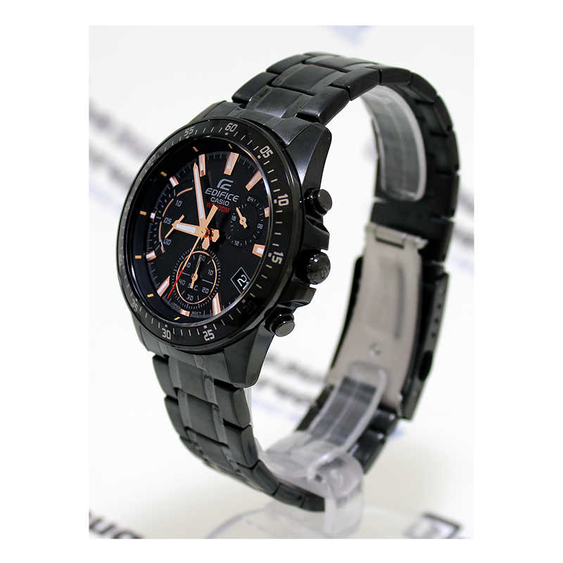 WW0226 Casio Edifice Chronograph Stainless Steel Black Chain Watch EFV-540DC-1BVUDF