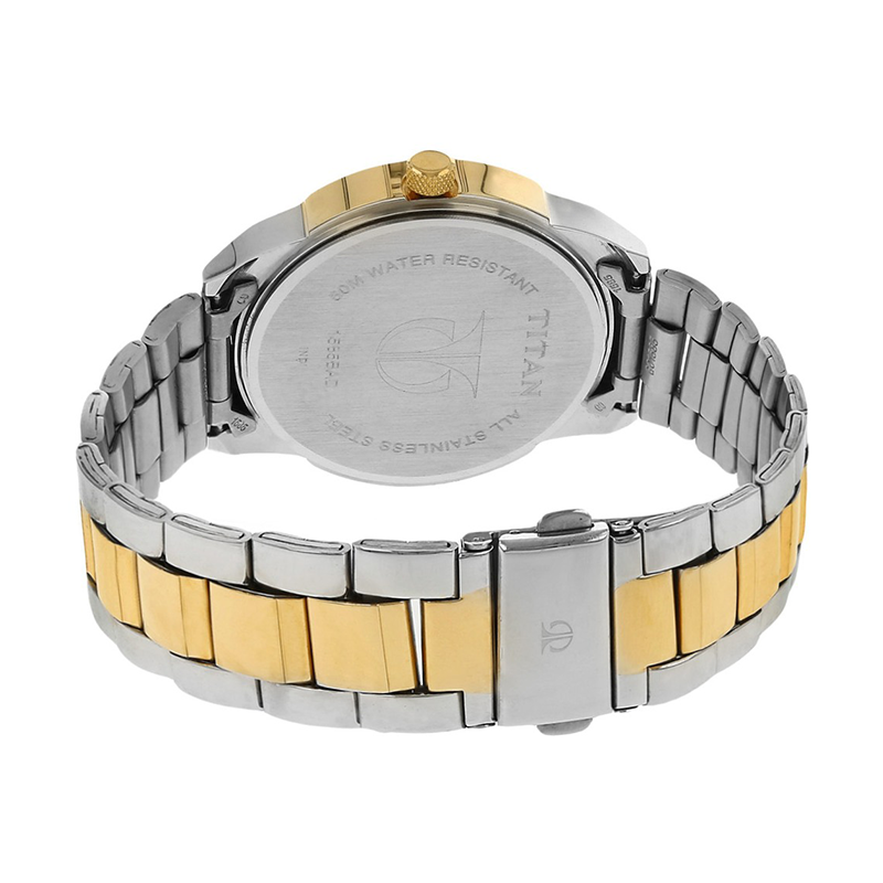 WW0685 Titan Analog Day Date Chain Watch 1585BM01