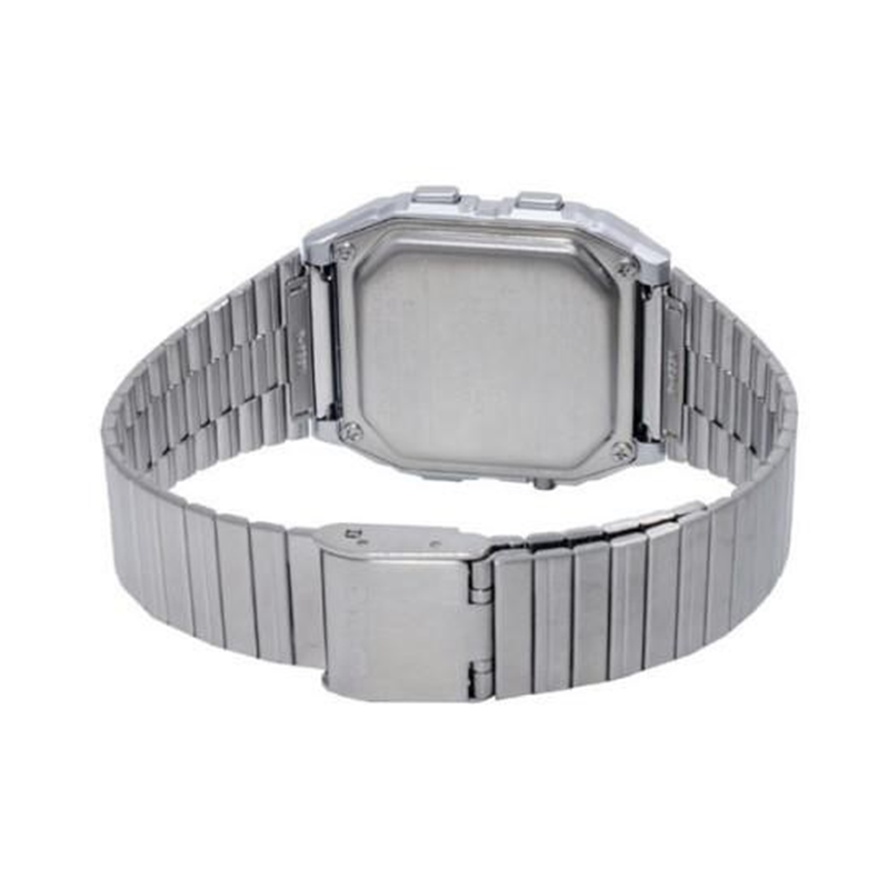 WW0644 Casio Data Bank Silver Chain Watch DB-380-1