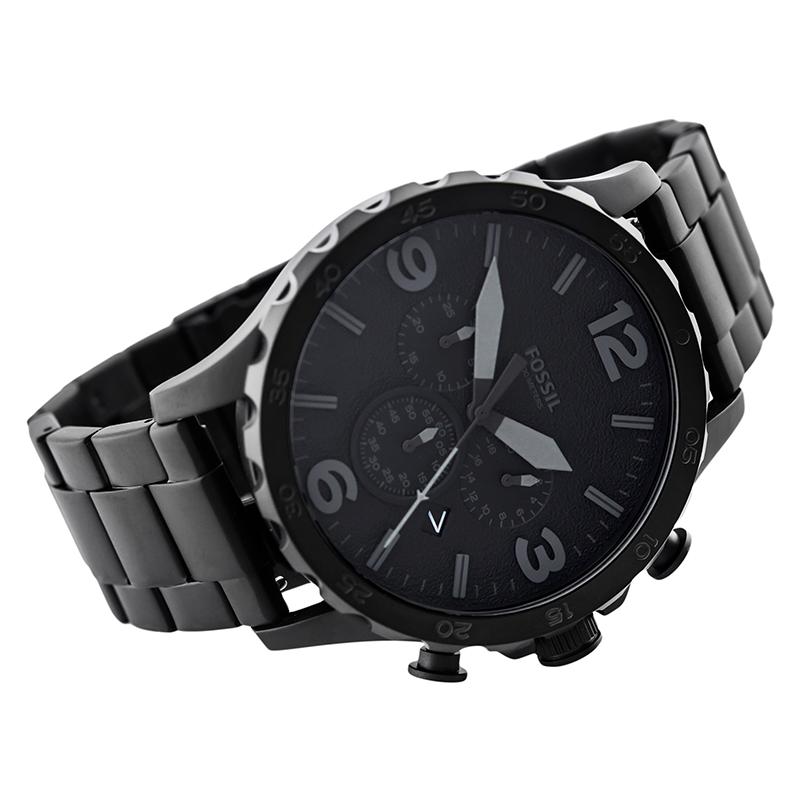 WW0264 Original Fossil Nate Chronograph Black Stainless Steel Chain Watch  JR1401 at Best Price in Bangladesh –