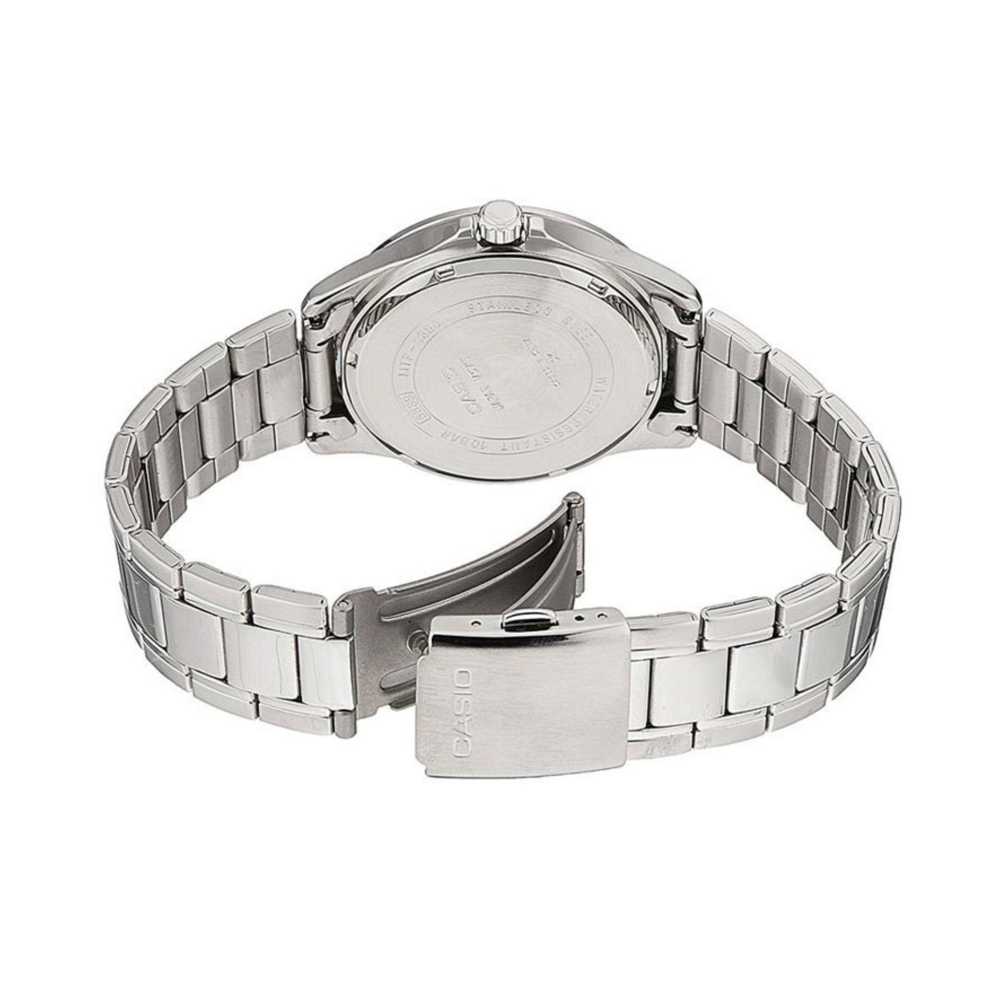 WW1240 Casio Enticer Day Date Stainless Steel Chain Watch MTP-1384D-1AVDF