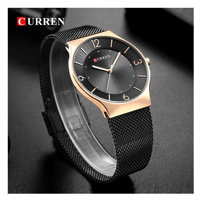 WW0159 Curren Slim Mesh Chain Watch
