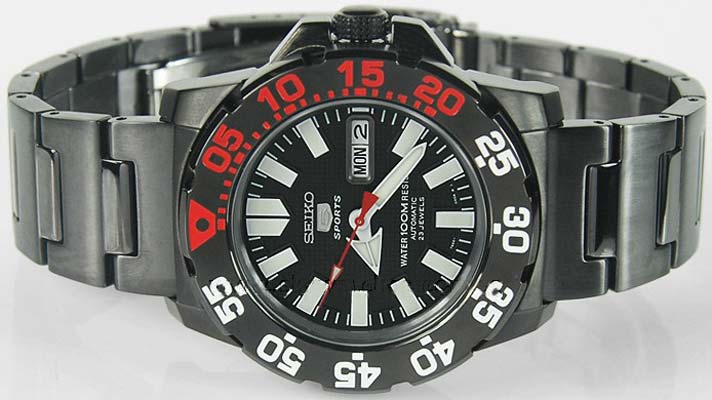 WW0777 Original Seiko Sports Automatic Chain Watch SNZF53K1 at
