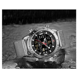 WW0934 Naviforce Multifunction Dual Time Mesh Chain Watch NF9153M