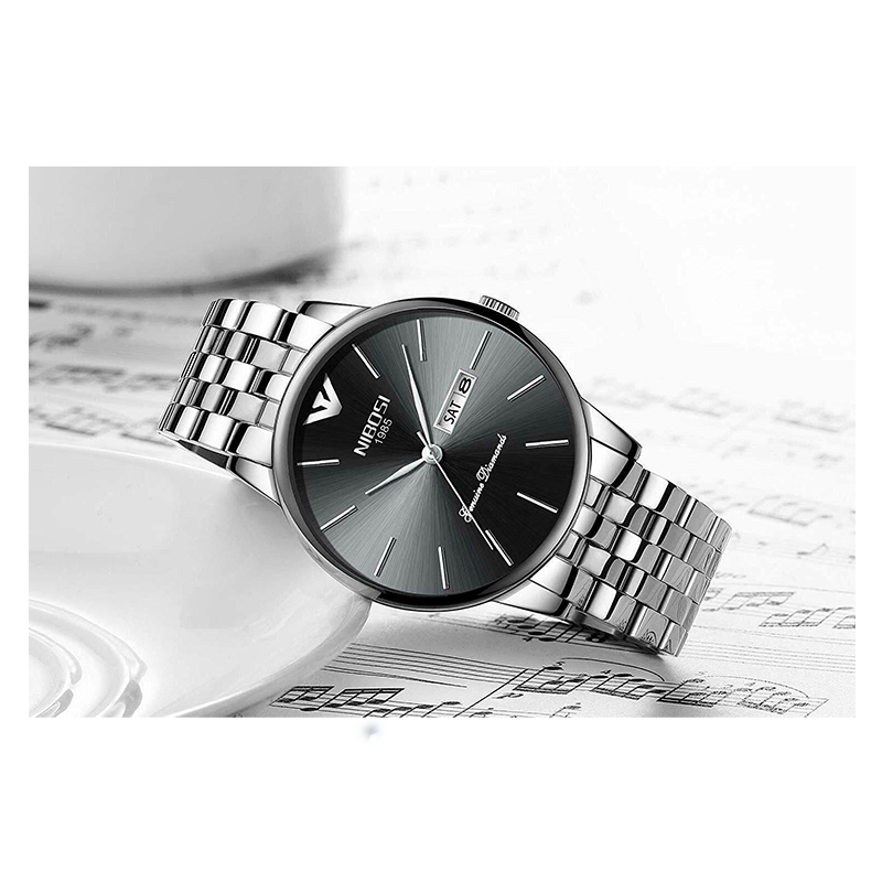 WW1138 Nibosi Day Date Chain Watch