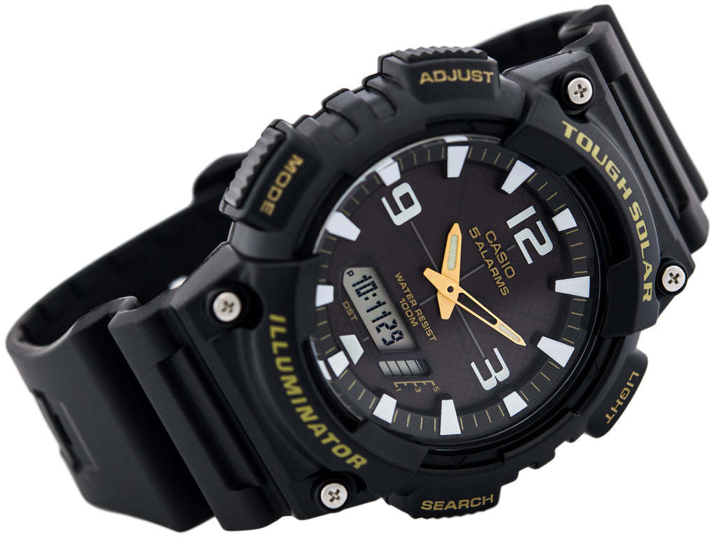 WW0027 Casio Youth Tough Solar Dual Time Resin Belt Watch AQ-S810W-1BVDF