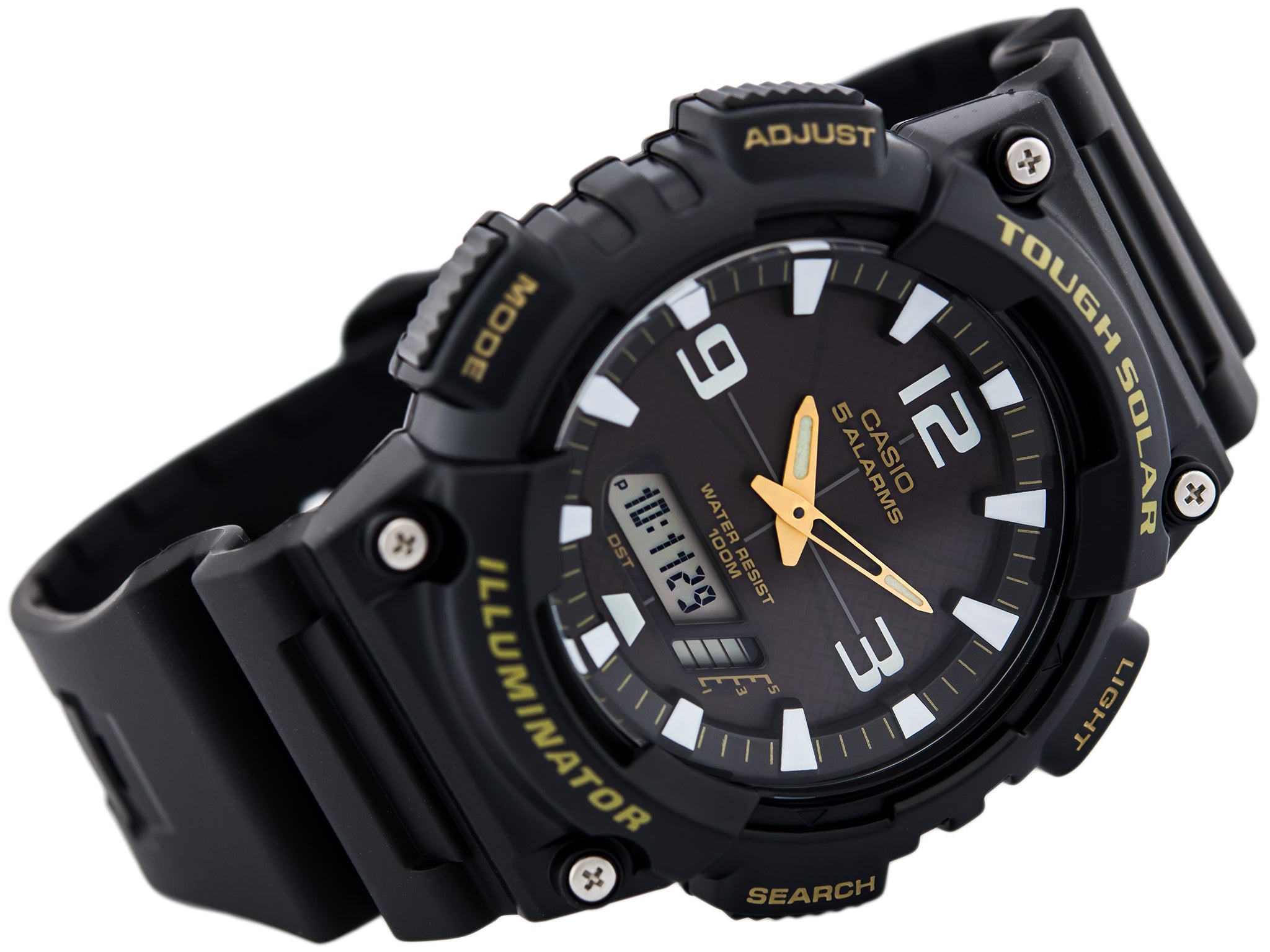 WW0027 Casio Youth Tough Solar Dual Time Resin Belt Watch AQ-S810W-1BVDF
