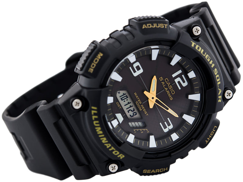 WW0027 Casio Tough Solar Dual Time Resin Belt Watch AQ-S810W-1BVDF