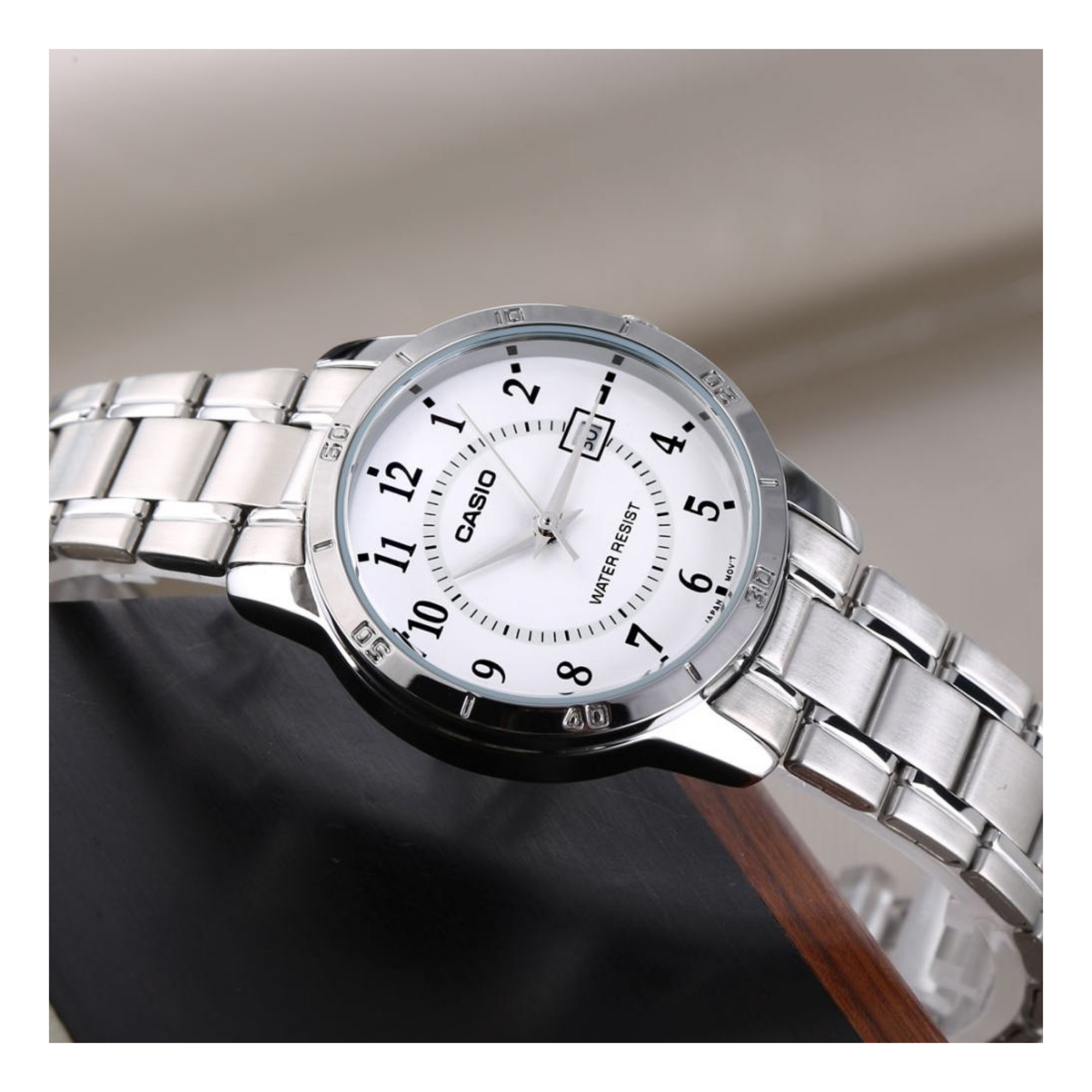 WW1272 Casio Standard Date Chain Watch MTP-V004D-7BUDF