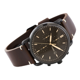 WW0742 Fossil Commuter Chronograph Navy Leather Belt Watch FS5403