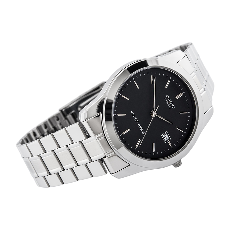 WW0251 Casio Enticer Date Chain Watch MTP-1141A-1ARDF