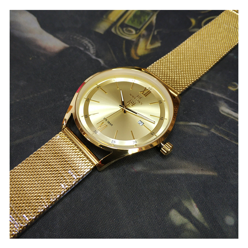 WW1164 Naviforce Date Mesh Chain Watch NF3013G