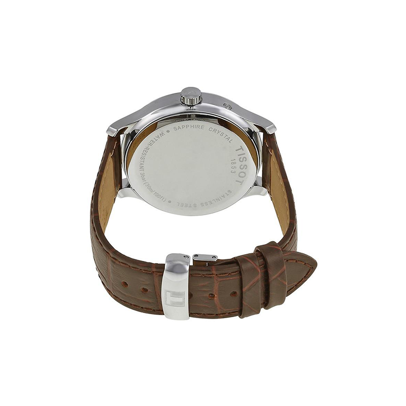 WW0182 Tissot Tradition GMT Leather Belt Watch T0636391603700