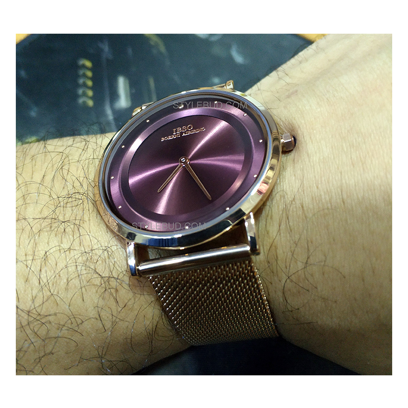 WW0543 IBSO Slim Rose Gold Mesh Chain Watch S8160G