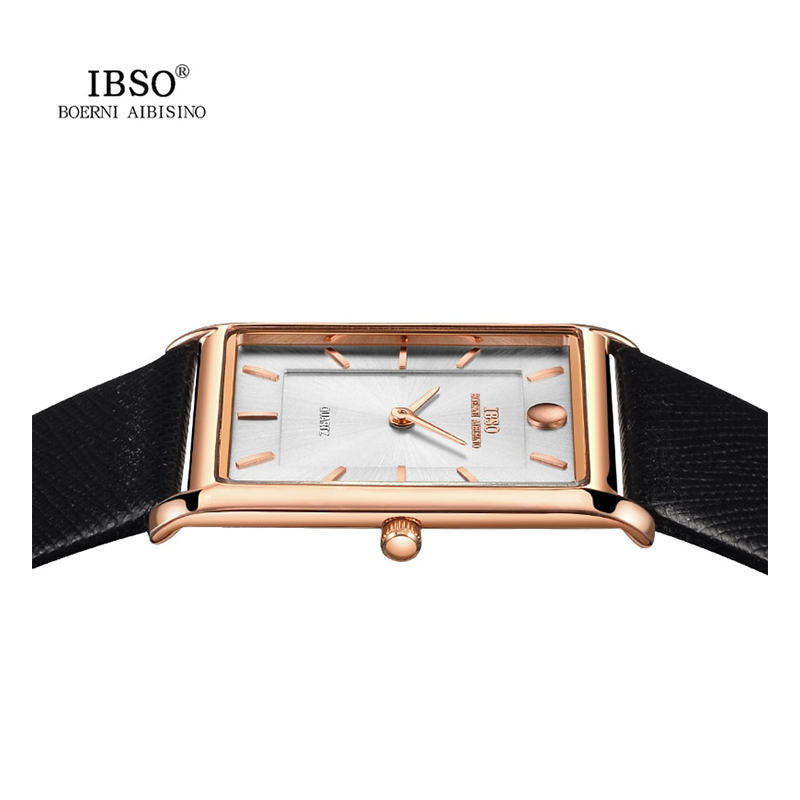 WW0271 IBSO Slim Rose Gold Leather Belt Watch B2232G