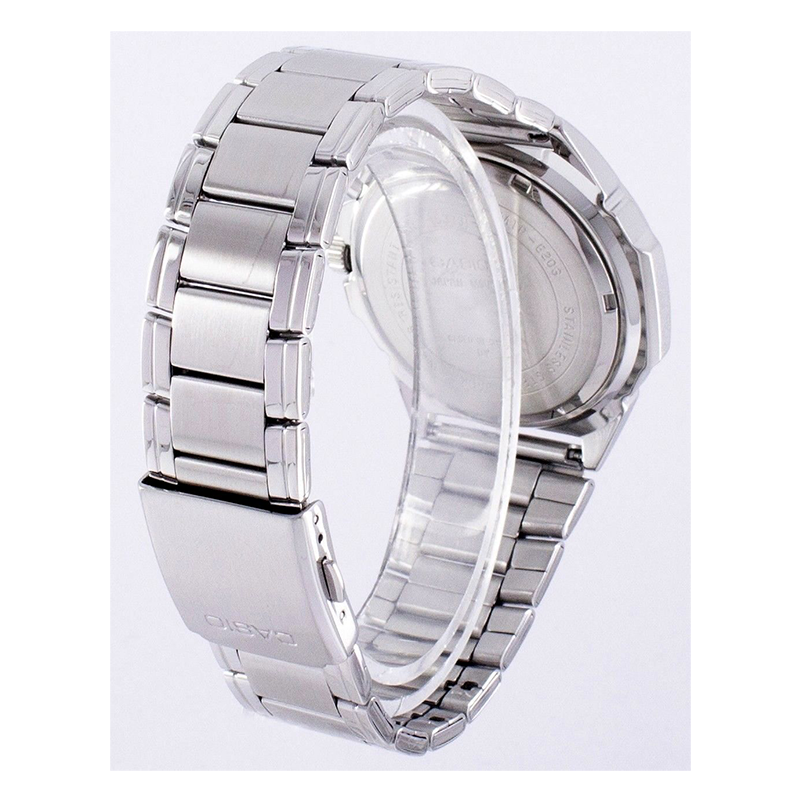 WW0505 Casio Enticer Day Date Illuminator Chain Watch MTP-E203D-7AVDF
