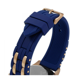 WW0547 Guess Oasis Blue Day Date Belt Watch W0366G4