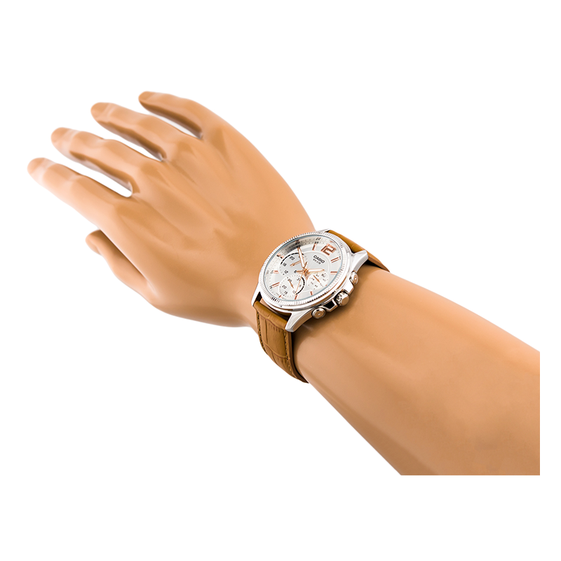 WW0032 Casio Enticer Multifunction Leather Belt Watch MTP-E305L-7A2VDF