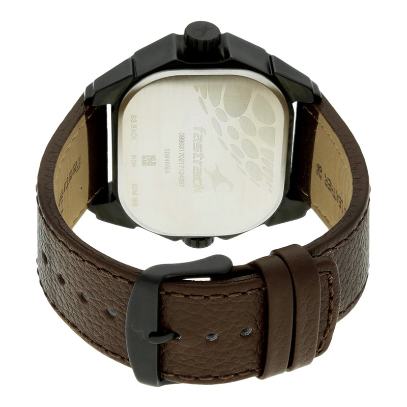 WW0220 Fastrack Dual Dial Leather Belt Watch 3094