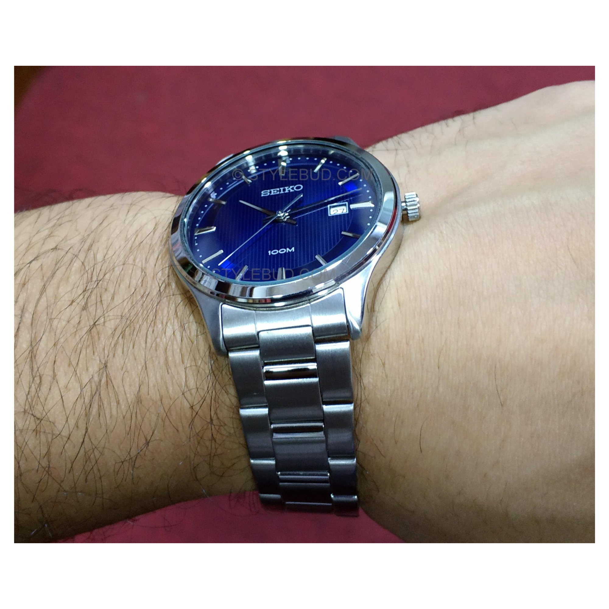 WW0796 Seiko Date Stainless Steel Chain Watch SUR049P1