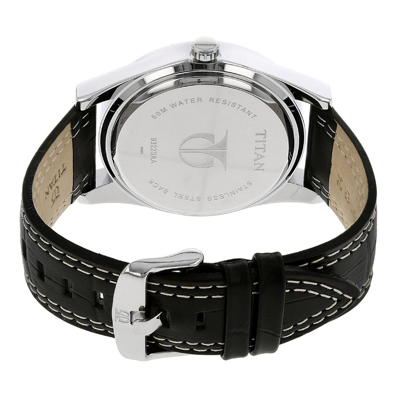 WW0228 Titan Octane Leather Belt Date Watch 9322SL04