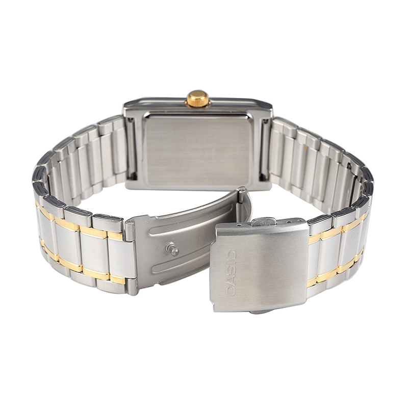 WW1066 Casio Enticer Two Tone Chain Watch MTP-1235SG-7ADF