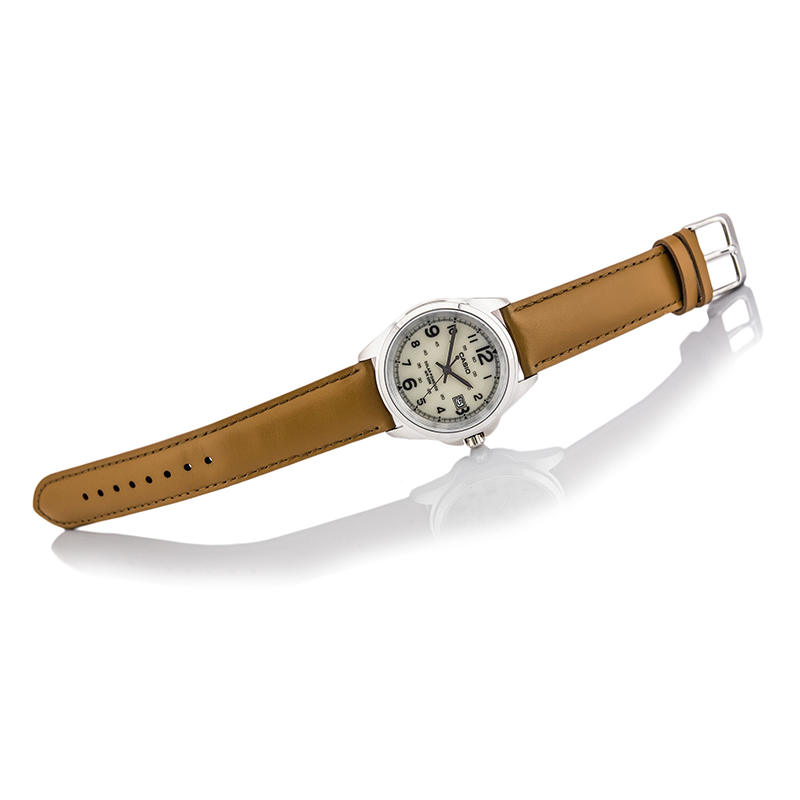 WW0624 Casio Standard Solar Date Leather Belt Watch MTP-S101L-9BVDF