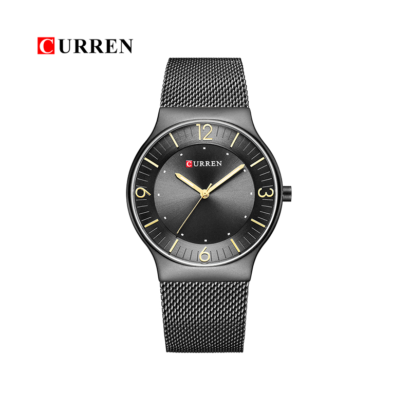 WW0163 Curren Slim Mesh Chain Watch