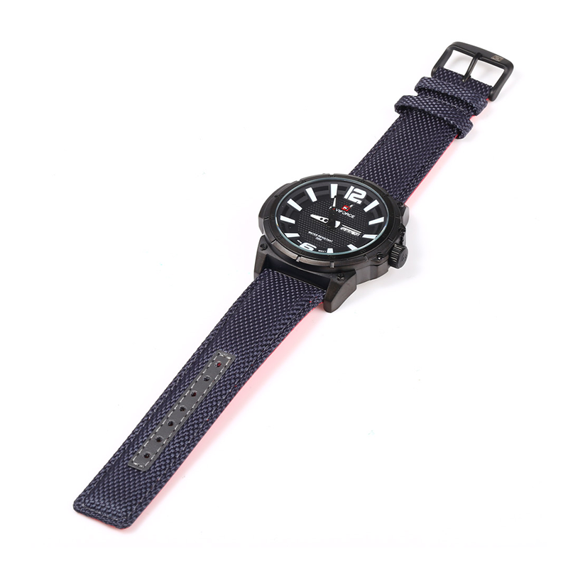 WW0565 Naviforce Day Date Nylon Belt Watch NF9066M