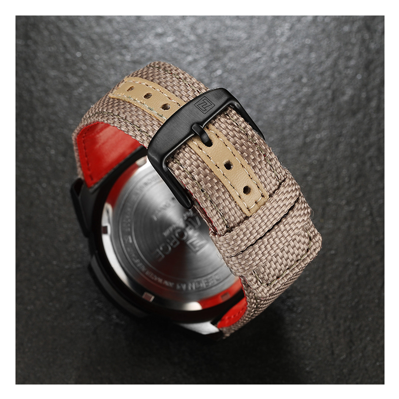 WW0561 Naviforce Day Date Nylon Belt Watch NF9066M