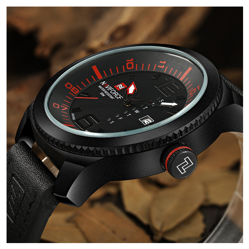 WW0349 Naviforce Day Date Belt Watch