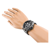 WW0265 Fossil Nate Chronograph Smoke Stainless Steel Chain Watch JR1437
