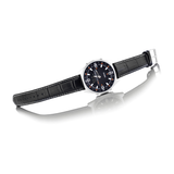 WW0211 Casio Enticer Dual Time Stainless Steel Leather Belt Watch AMW-830L-1AVDF