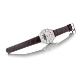 WW0213 Casio Enticer Dual Time Stainless Steel Leather Belt Watch AMW-830L-7AVDF