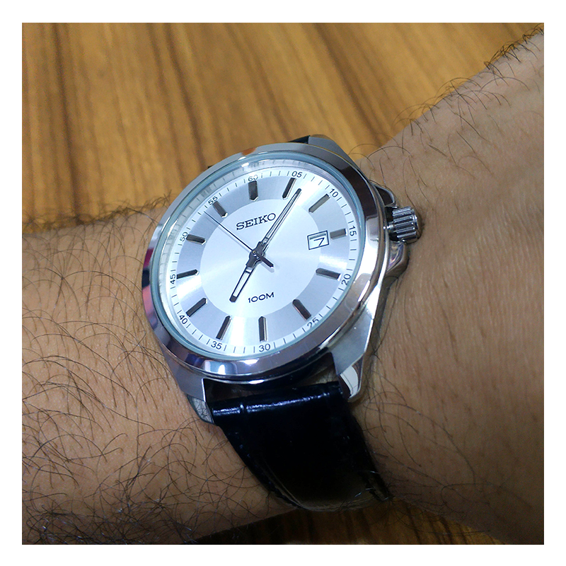WW0912 Seiko Date Leather Belt Watch SUR065P1