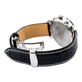 WW0378 Casio Beside Chronograph Stainless Steel Leather Belt Watch BEM-507BL-1AVDF