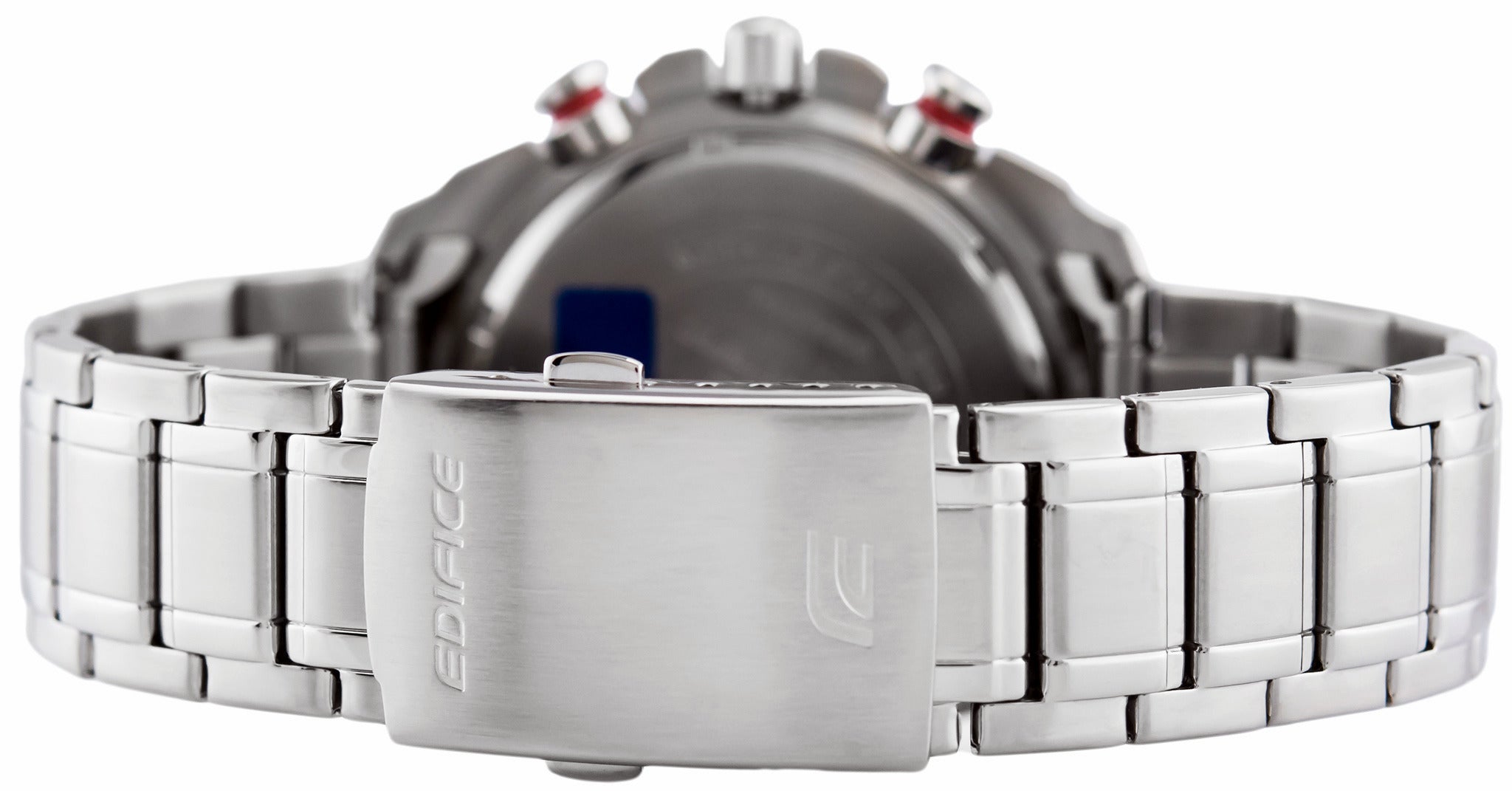 WW0084 Casio Edifice Solar Chronograph Stainless Steel Chain Watch EQS-600DB-1A4UDF
