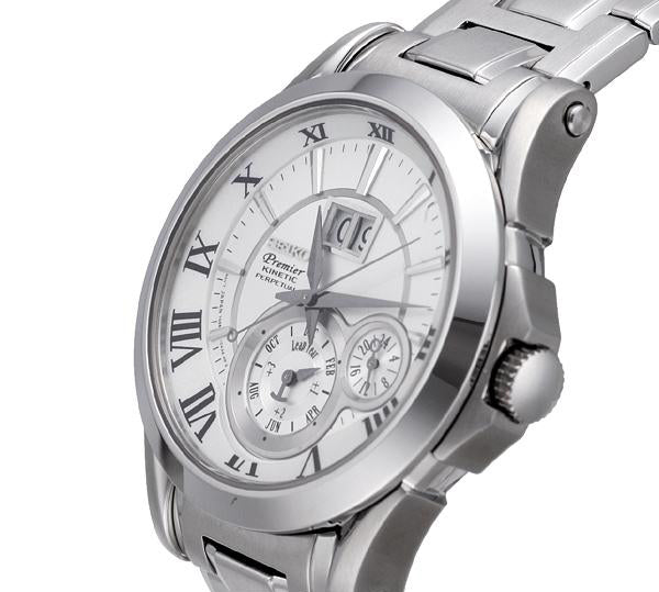 WW0821 Seiko Premier Kinetc Perpetual Calendar Chain Watch