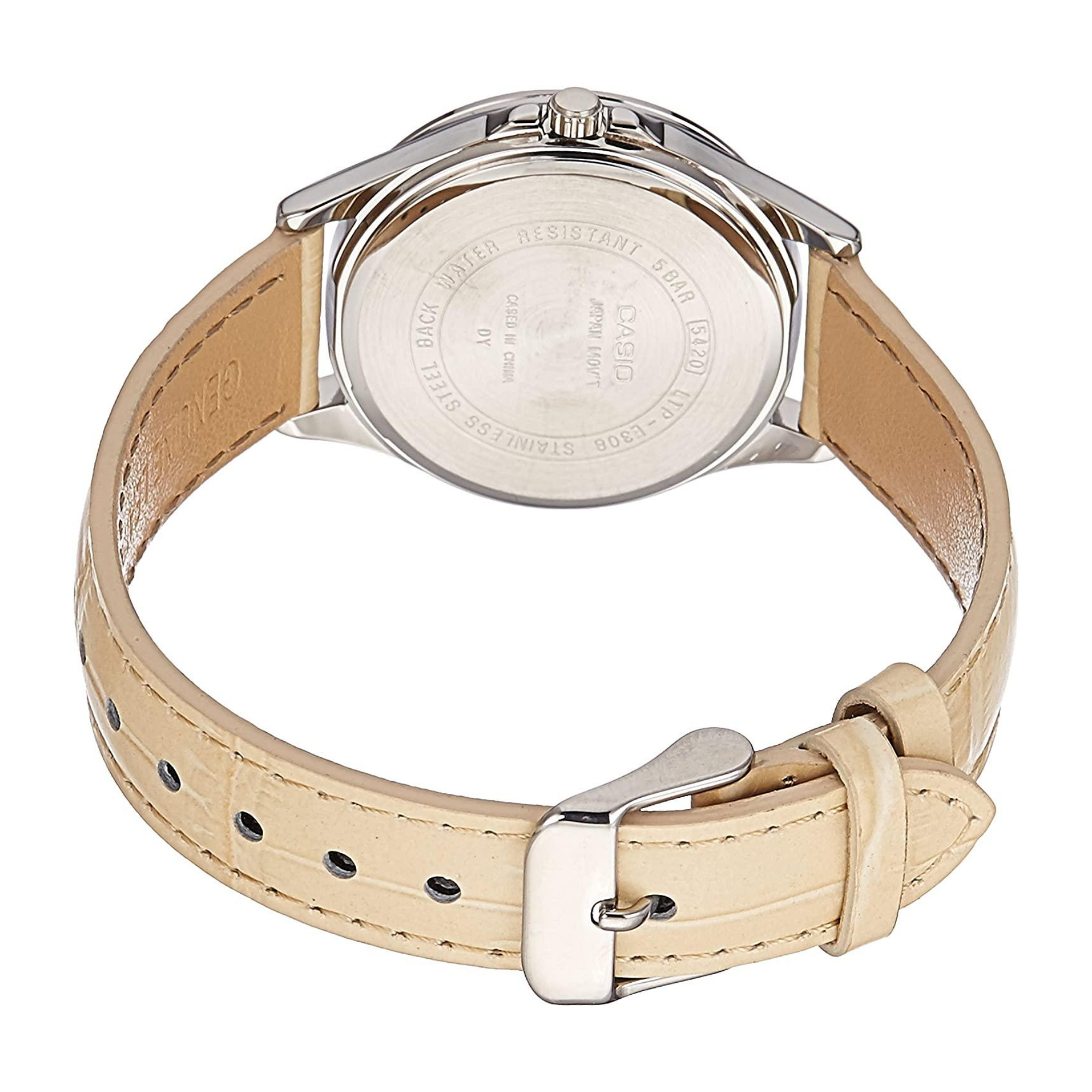 WW1201 Casio Enticer Multifunction Ladies Leather Belt Watch LTP-E308L-7A1VDF